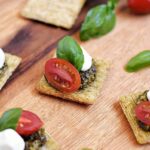 sundried tomato and basil triscuit bites
